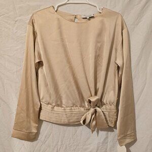 Philharmonie by Grace Women's Top with Bow Satin Size M NWT